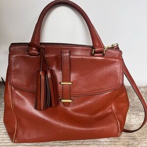 COACH Legacy North/South Satchel 26261 Saddle Brown, EUC